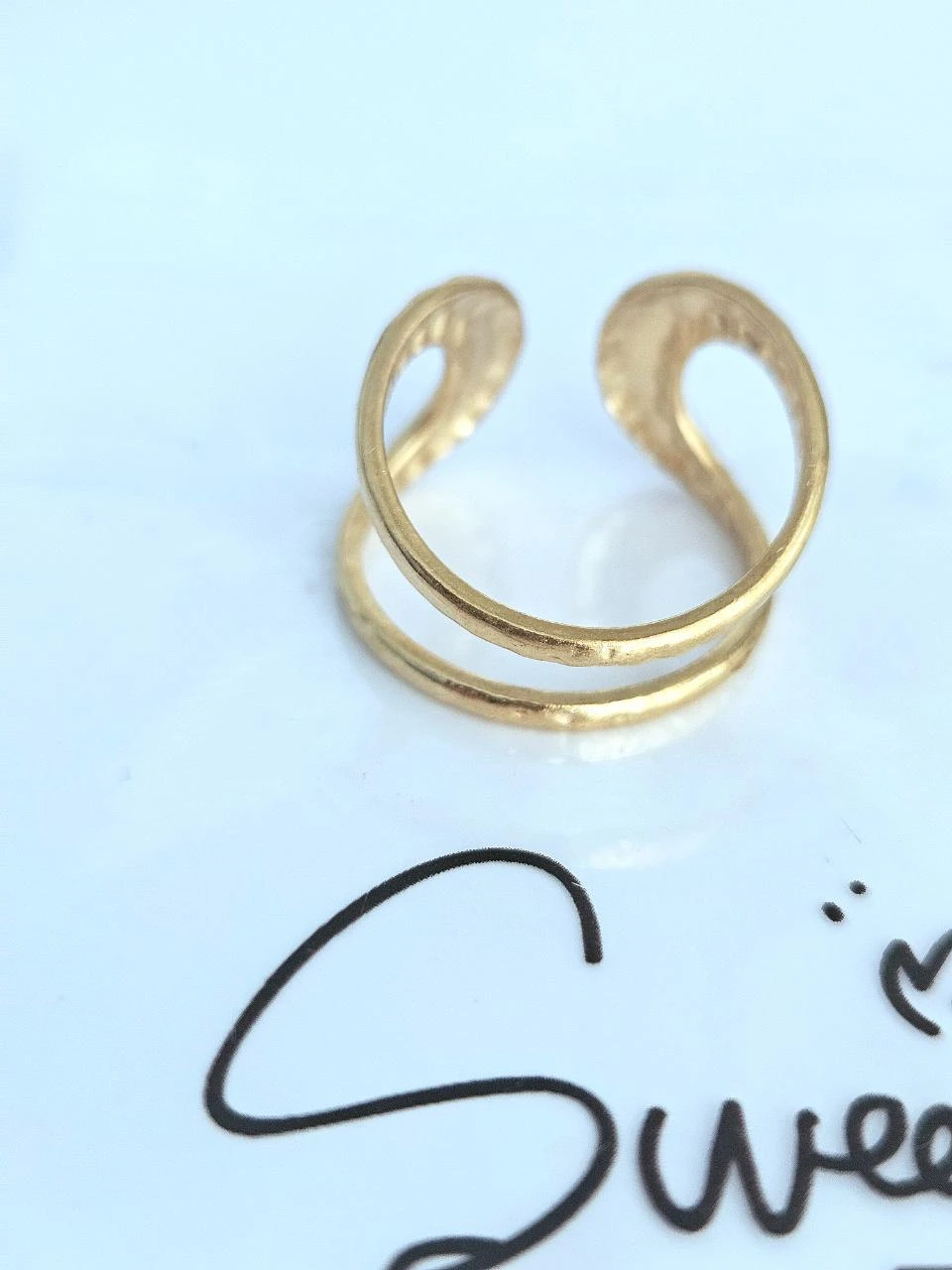 Bague en acier inoxydable tendance – photo 2
